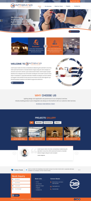 Web Design par harmi_199 pour DS INTEGRATED TECHNOLOGIES  | Design : #21596835