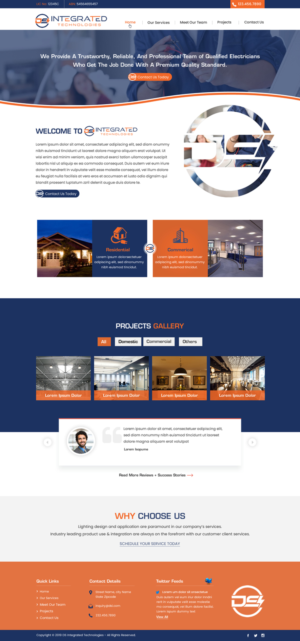 Web Design par harmi_199 pour DS INTEGRATED TECHNOLOGIES  | Design : #21596843