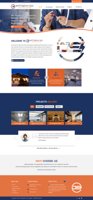 Web Design par harmi_199 pour DS INTEGRATED TECHNOLOGIES  | Design : #21596844