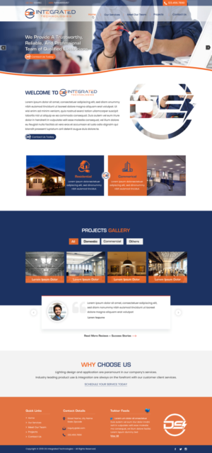 Web Design par harmi_199 pour DS INTEGRATED TECHNOLOGIES  | Design : #21596845