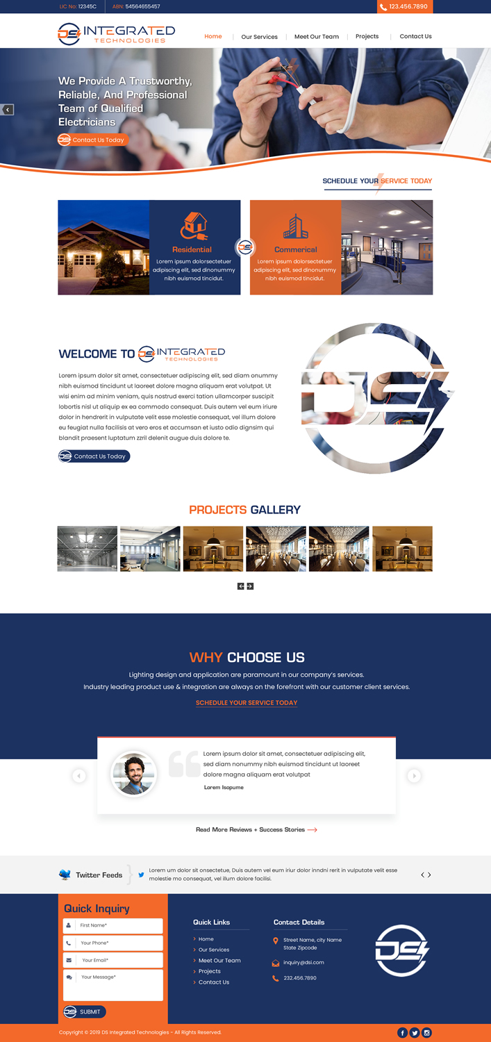Web Design by harmi_199 for DS INTEGRATED TECHNOLOGIES  | Design #21597802