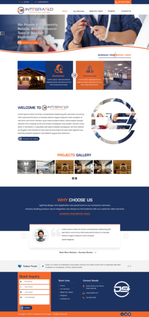 Web Design par harmi_199 pour DS INTEGRATED TECHNOLOGIES  | Design : #21597802