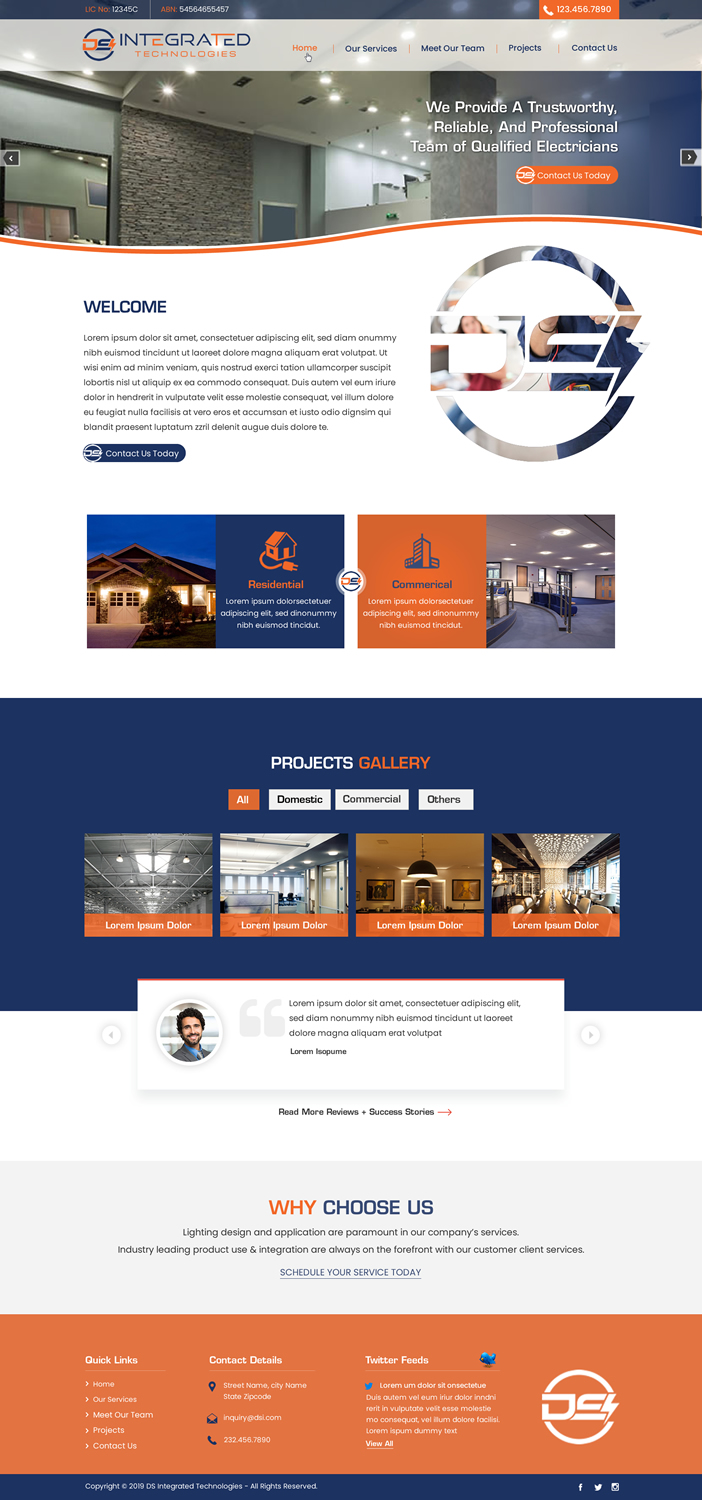 Web Design by harmi_199 for DS INTEGRATED TECHNOLOGIES  | Design #21627807
