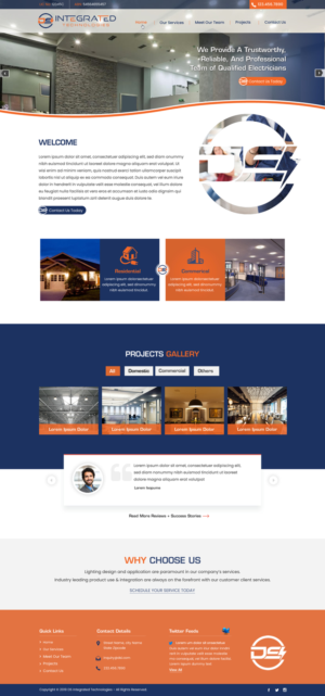 Web Design par harmi_199 pour DS INTEGRATED TECHNOLOGIES  | Design : #21627807