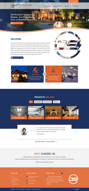Web Design par harmi_199 pour DS INTEGRATED TECHNOLOGIES  | Design : #21627810