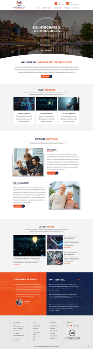 Web Design par pb pour DS INTEGRATED TECHNOLOGIES  | Design : #21547784