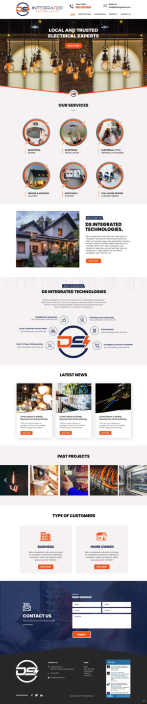 Web Design par pb pour DS INTEGRATED TECHNOLOGIES  | Design : #21547788