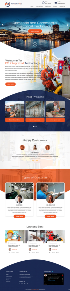 Web Design par pb pour DS INTEGRATED TECHNOLOGIES  | Design : #21547789
