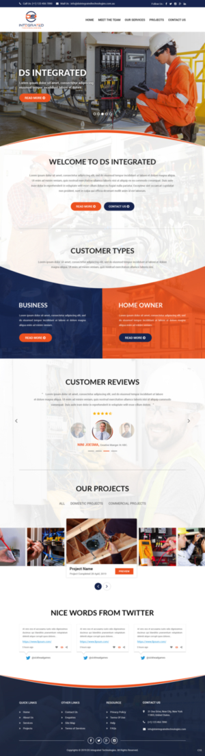 Web Design par pb pour DS INTEGRATED TECHNOLOGIES  | Design : #21554651
