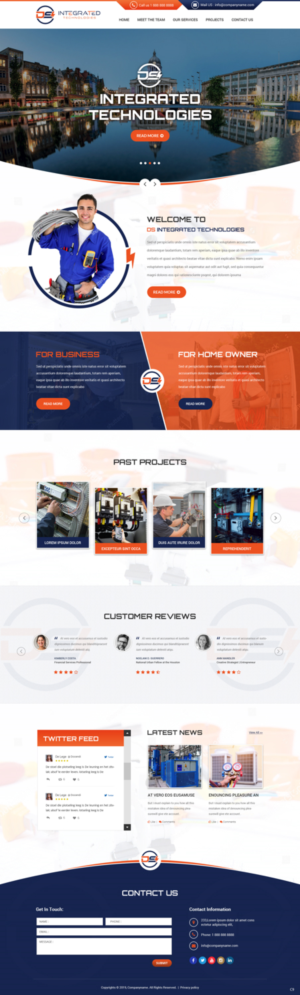 Web Design par pb pour DS INTEGRATED TECHNOLOGIES  | Design : #21554654