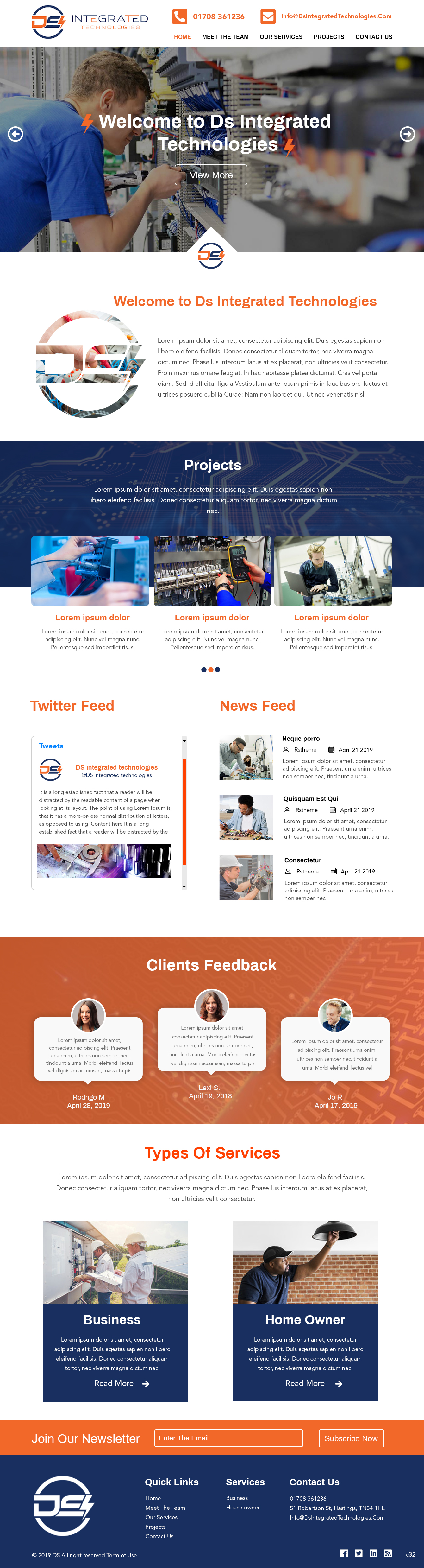 Web-Design von pb für DS INTEGRATED TECHNOLOGIES  | Design #21571308