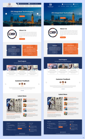 Web Design par pb pour DS INTEGRATED TECHNOLOGIES  | Design : #21571310