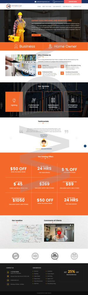 Web Design par mr.subhankarbanerjee pour DS INTEGRATED TECHNOLOGIES  | Design : #21593507