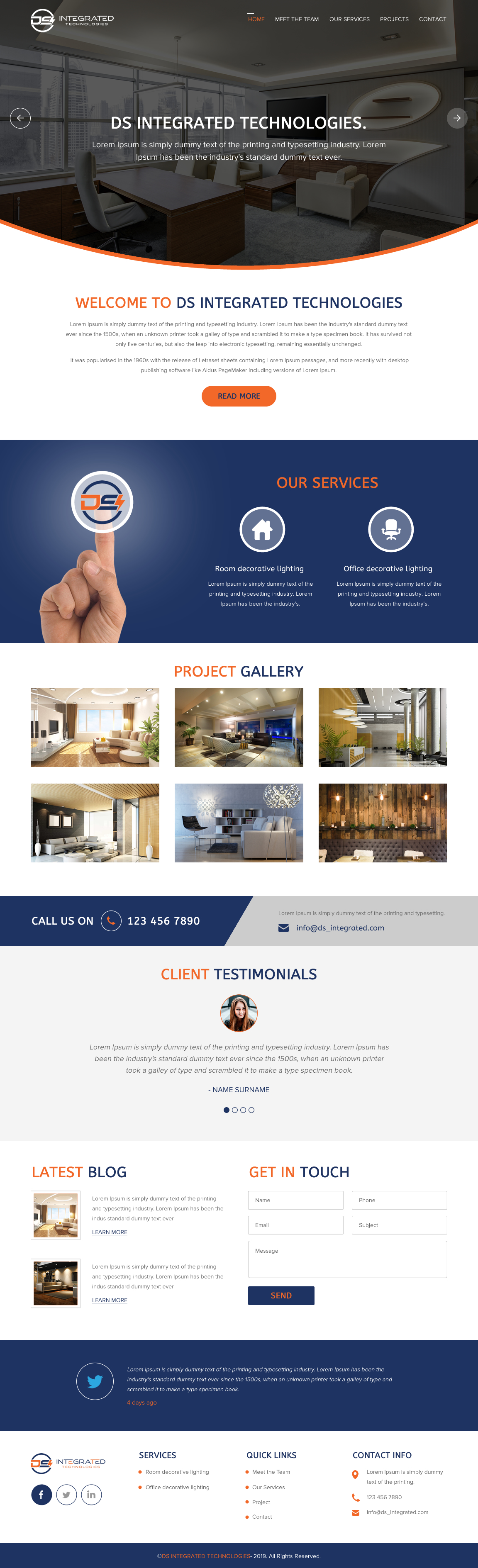 Web-Design von rightway für DS INTEGRATED TECHNOLOGIES  | Design #21554645