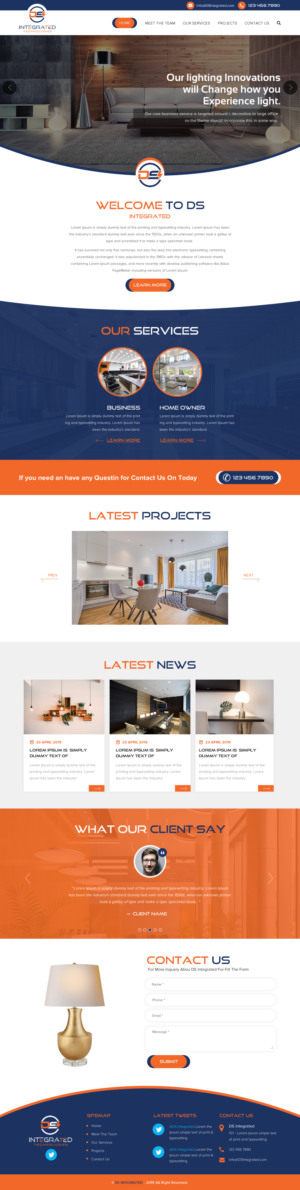 Web Design par rightway pour DS INTEGRATED TECHNOLOGIES  | Design : #21554646