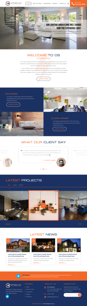Web Design par rightway pour DS INTEGRATED TECHNOLOGIES  | Design : #21554647