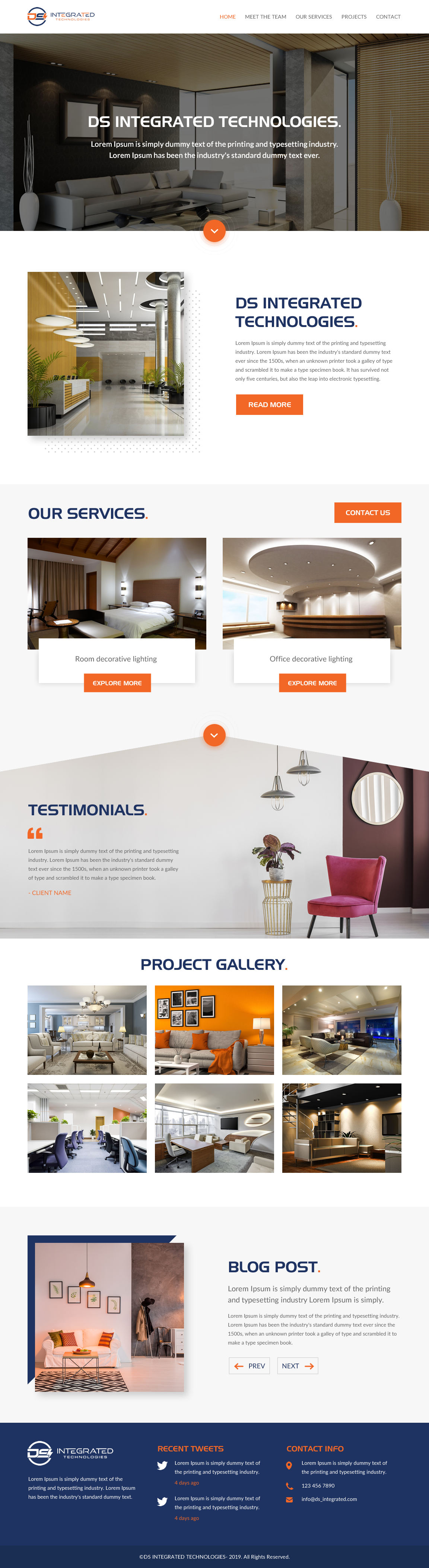 Web Design par rightway pour DS INTEGRATED TECHNOLOGIES  | Design #21554648