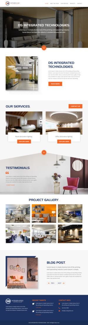 Web Design par rightway pour DS INTEGRATED TECHNOLOGIES  | Design : #21554648