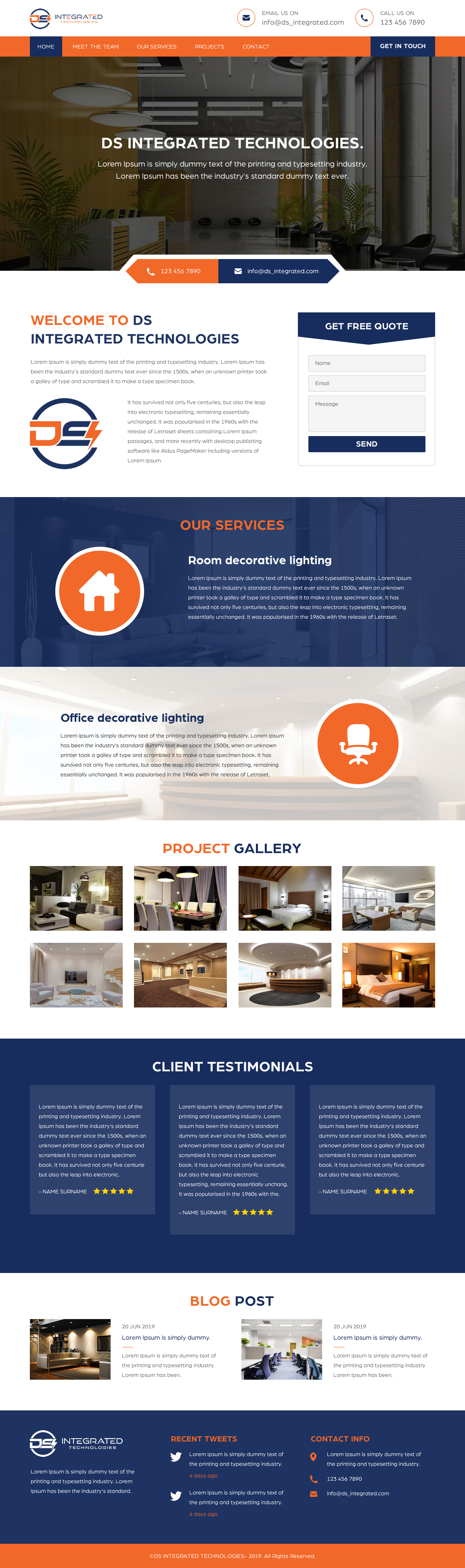 Web Design by rightway for DS INTEGRATED TECHNOLOGIES  | Design #21554649