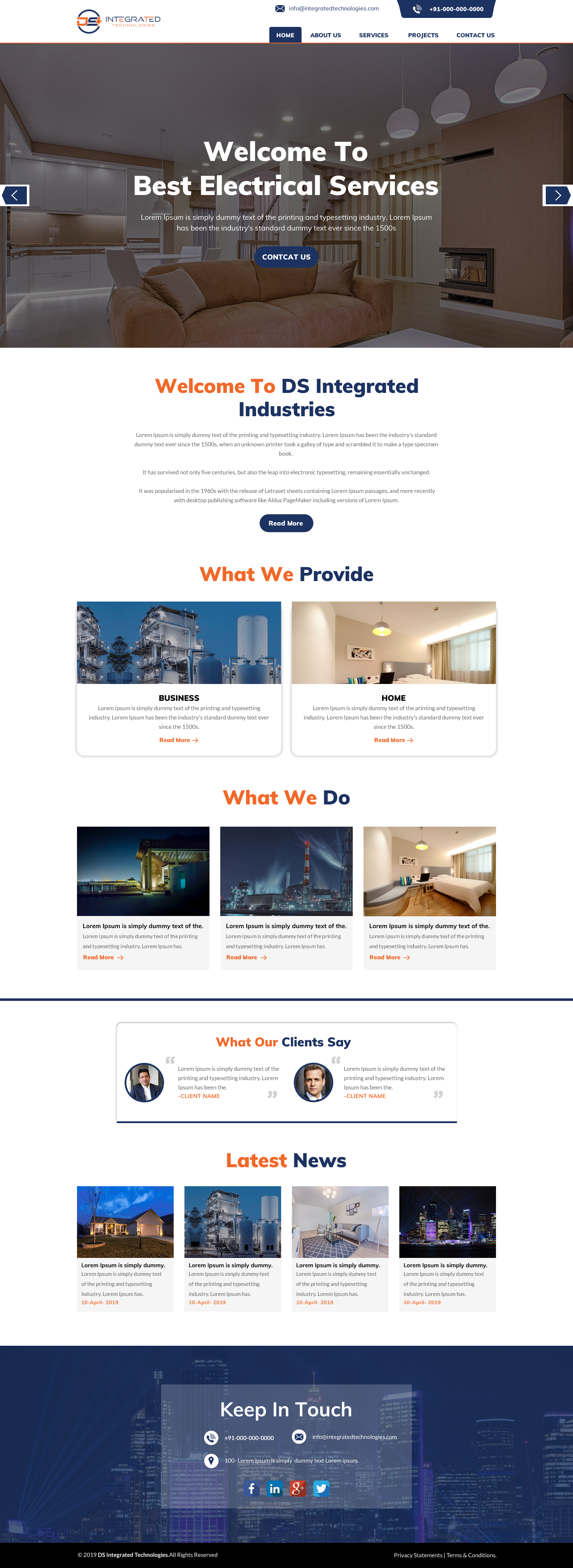 Web Design par rightway pour DS INTEGRATED TECHNOLOGIES  | Design #21554667