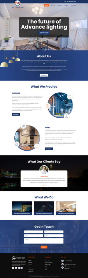 Web Design par rightway pour DS INTEGRATED TECHNOLOGIES  | Design : #21554675