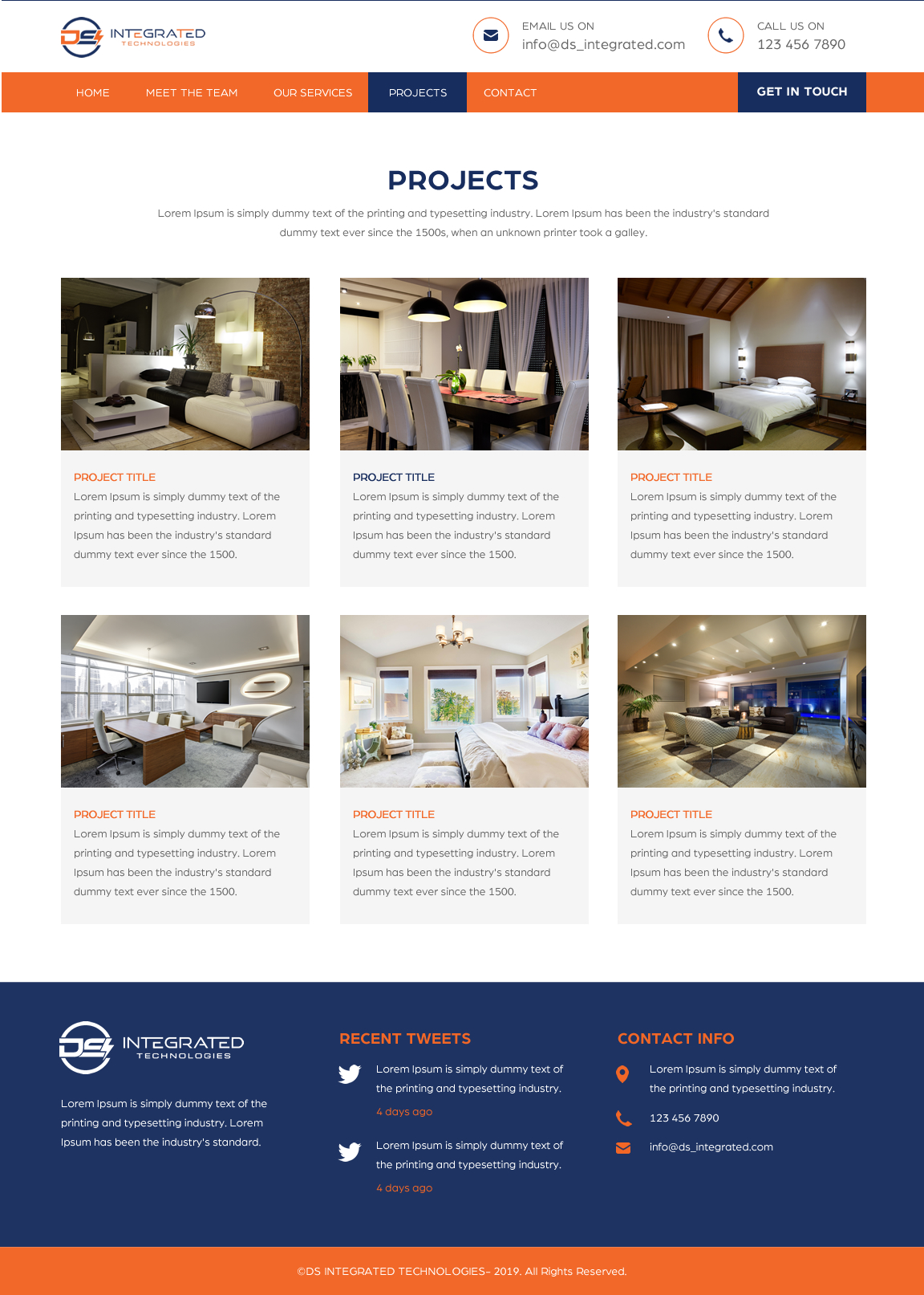 Web Design par rightway pour DS INTEGRATED TECHNOLOGIES  | Design #21663530