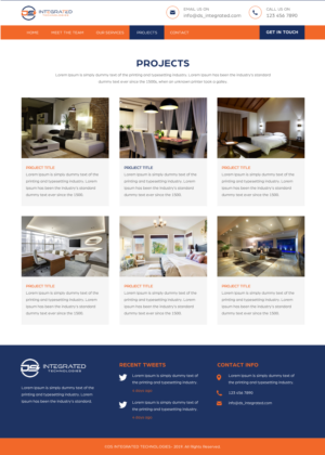 Web Design par rightway pour DS INTEGRATED TECHNOLOGIES  | Design : #21663530
