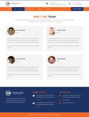 Web Design par rightway pour DS INTEGRATED TECHNOLOGIES  | Design : #21663531
