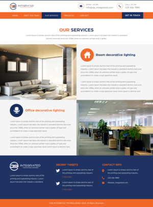 Web Design par rightway pour DS INTEGRATED TECHNOLOGIES  | Design : #21663532