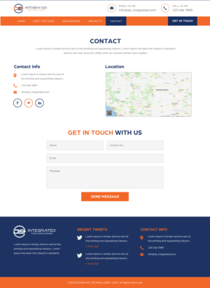 Web Design par rightway pour DS INTEGRATED TECHNOLOGIES  | Design : #21663533