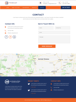 Web Design par rightway pour DS INTEGRATED TECHNOLOGIES  | Design : #21675637