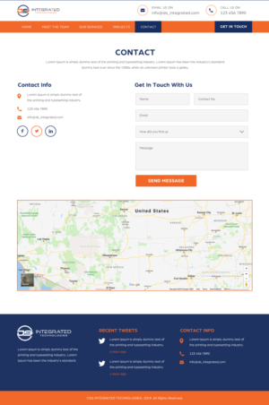 Web Design par rightway pour DS INTEGRATED TECHNOLOGIES  | Design : #21696378