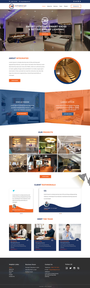 Web Design par Ved Web Services pour DS INTEGRATED TECHNOLOGIES  | Design : #21562032