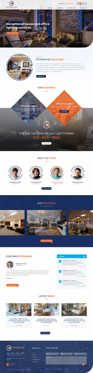 Web Design par Ved Web Services pour DS INTEGRATED TECHNOLOGIES  | Design : #21570326
