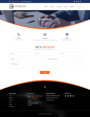 Web Design par Ved Web Services pour DS INTEGRATED TECHNOLOGIES  | Design : #21570337