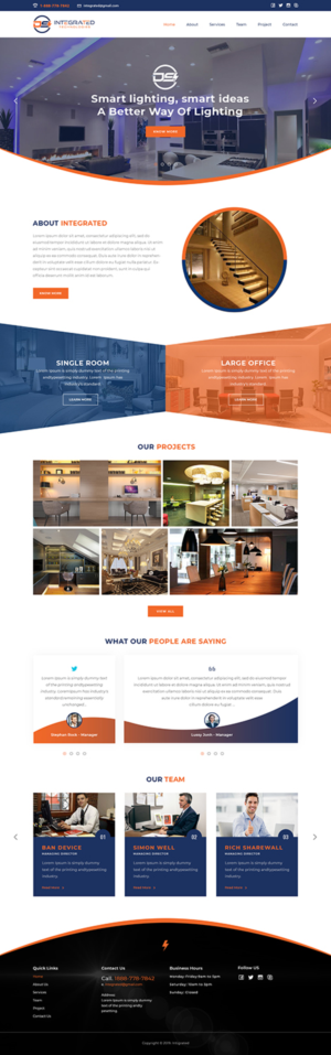 Web Design par Ved Web Services pour DS INTEGRATED TECHNOLOGIES  | Design : #21570338