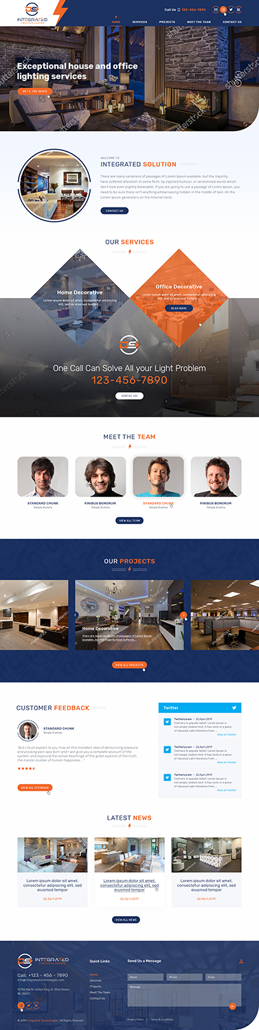 Web Design par Ved Web Services pour DS INTEGRATED TECHNOLOGIES  | Design #21596752