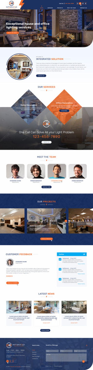Web Design par Ved Web Services pour DS INTEGRATED TECHNOLOGIES  | Design : #21596752