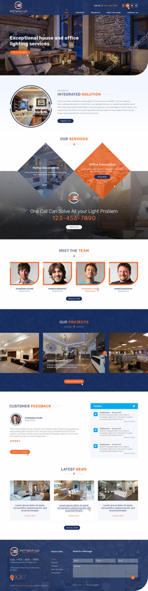 Web Design par Ved Web Services pour DS INTEGRATED TECHNOLOGIES  | Design : #21596753