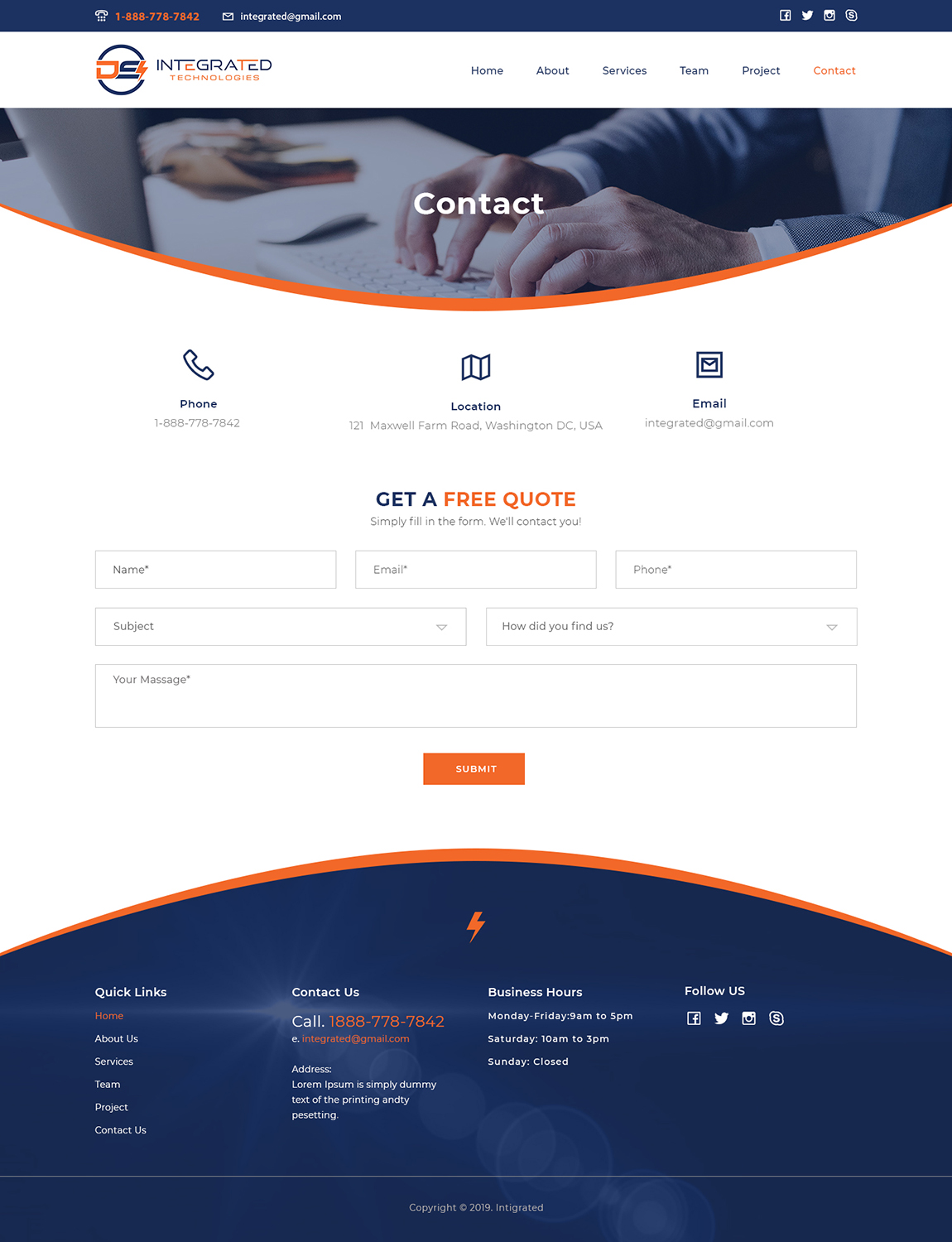Web Design by Ved Web Services for DS INTEGRATED TECHNOLOGIES  | Design #21596811