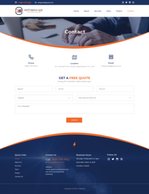 Web Design par Ved Web Services pour DS INTEGRATED TECHNOLOGIES  | Design : #21596811