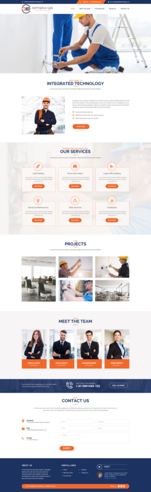 Web Design par Dream Logo Design pour DS INTEGRATED TECHNOLOGIES  | Design : #21554921