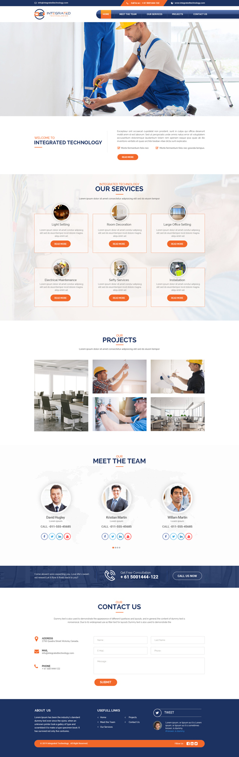 Web Design par Dream Logo Design pour DS INTEGRATED TECHNOLOGIES  | Design #21571514