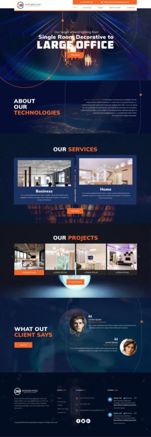 Web Design par sai.designer87 pour DS INTEGRATED TECHNOLOGIES  | Design : #21559666