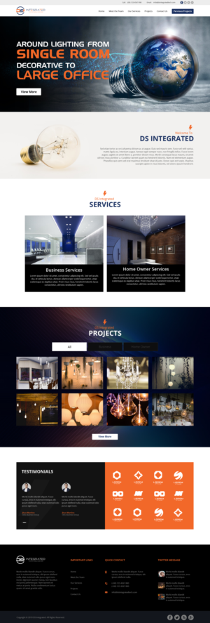 Web Design par sai.designer87 pour DS INTEGRATED TECHNOLOGIES  | Design : #21568804