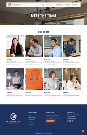 Web Design par syrwebdevelopment pour DS INTEGRATED TECHNOLOGIES  | Design : #21576046