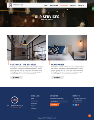 Web Design par syrwebdevelopment pour DS INTEGRATED TECHNOLOGIES  | Design : #21576048