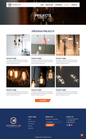 Web Design par syrwebdevelopment pour DS INTEGRATED TECHNOLOGIES  | Design : #21576049