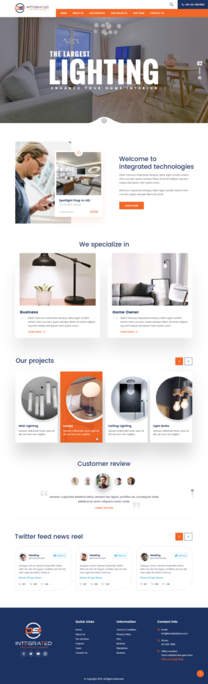 A new website for Electrical Contractor Business | Diseño Web por syrwebdevelopment