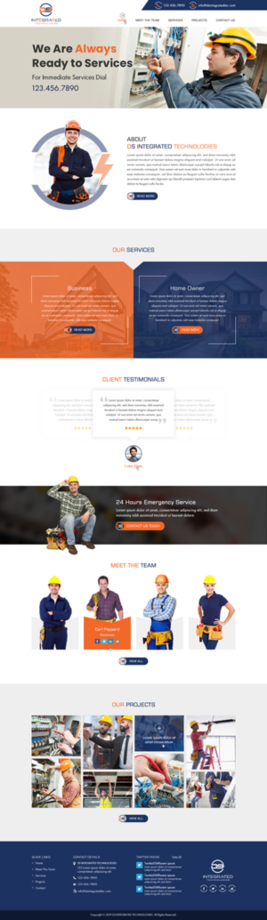 A new website for Electrical Contractor Business | Diseño Web por Creative Design